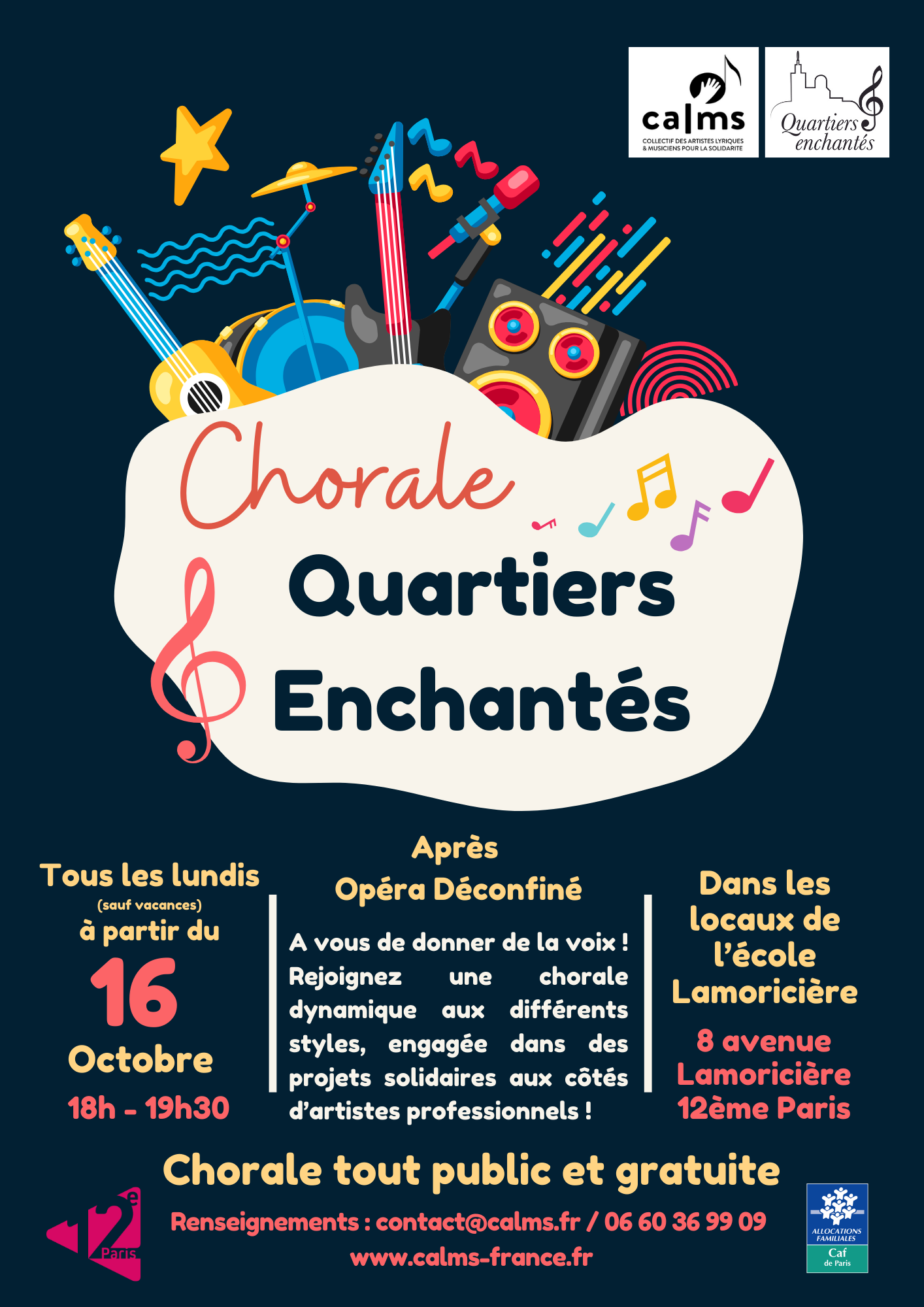 Flyers Quartiers Enchantés Paris